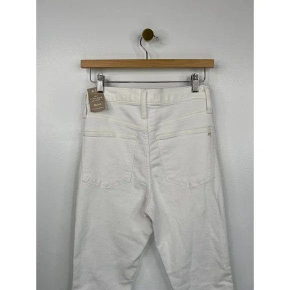 Madewell 10" High-Rise Skinny Jeans Stretch Women's Pure White Size: 27 NWT - Picture 6 of 7